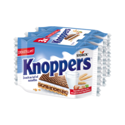 Knoppers Gaufrettes Lait Noisette x3 75g