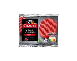 Steaks hachés pur boeuf 15% x2 (2x130g)