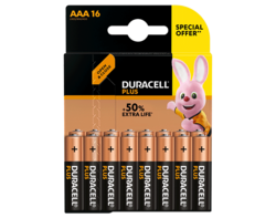 Duracell Plus AAA 16 piles offre spéciale 