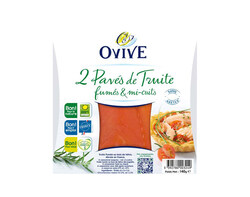 2 pavés de Truite de France Fumée & Mi-cuits