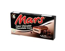 Barres glacées Mars coeur chocolat