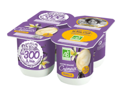 Notre brassé crémeux vanille 4x125g