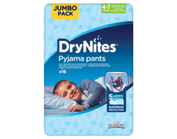 DryNites® 4-7 ans (17-30 kg) x16