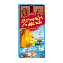 Tablette Lait noisettes et amandes pilées