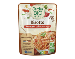 Risotto tomate et poivrons rouge