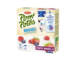 Pom’Potes® Brassés Fruits Rouges x4