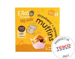 Strawberry + Banana Muffins