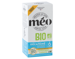 Méo Décaféiné sans solvant Bio Capsules Home Compost x20