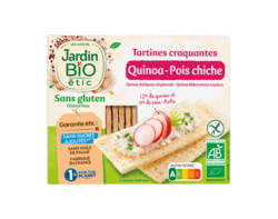 Tartine Quinoa Pois chiche sans gluten