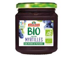 Confiture de Myrtilles Andros BIO 355g