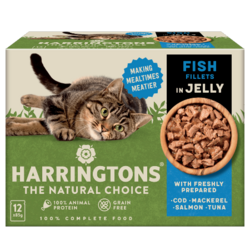 Harringtons Cat Food Fish in Jelly 12x85g