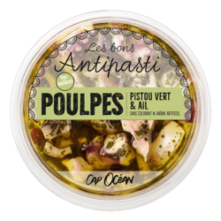 Poulpes Pistou vert & Ail - 120g