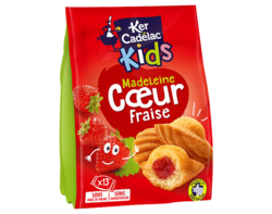Madeleines coeur Fraise x13, 455g