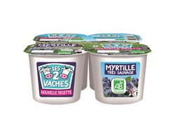 Yaourt bio Les 2 Vaches aux myrtilles sauvages