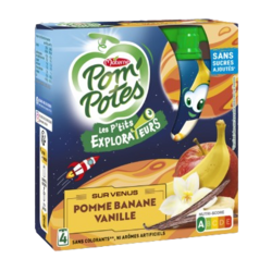 Sur Venus : Pomme Banane Vanille 4*90g