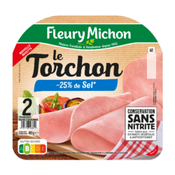 Le Torchon -25% de Sel Conservation sans Nitrite 2TR