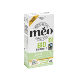 Méo Doux Bio Équitable Capsules Home Compost x10