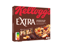 Barres Extra Amandes Grillées et Chocolat Noir