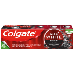 Dentifrice Max White Charbon actif