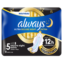Always Ultra Maandverband Secure Night Extra