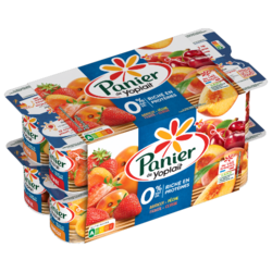 Panier de Yoplait 0% Panaché 16x125g