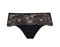 Tulle & Volupté (noir) - Slip Brésilien