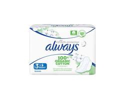 9 serviettes Always Cotton Protection - Nuit