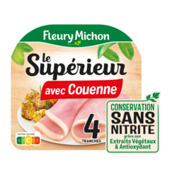 Le Supérieur avec Couenne Conservation sans nitrite 4 tranches