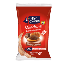 Madeleines Extra Moelleuses Marbrée Chocolat