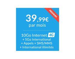 Forfait 4G à 39,99€