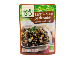 Lentilles façon petit salé  
