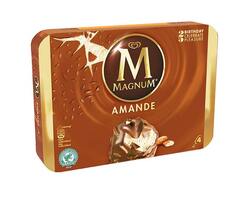 Magnum Vanille enrobage chocolat amandes