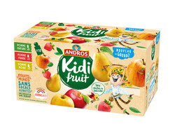 Pomme : Nature / Fraise  / Poire 18x85g