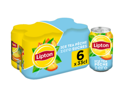 Lipton Ice Tea Zero Saveur Pêche 6x33cL