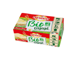 Président Beurre Bio plaquette 250g doux