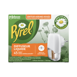 DIFFUSEUR LIQUIDE RÉPULSIF MOUSTIQUES AGRUMES