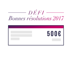 2 chèques de 500€ à gagner par tirage au sort !