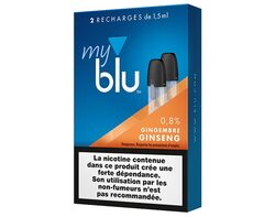 Saveur Gingembre Ginseng (0%, 0,8% ou 1,6%)