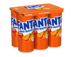 Fanta Orange Sans Sucres Can 6x33CL