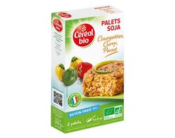 Palets Soja Courgettes, Curry, Pavot