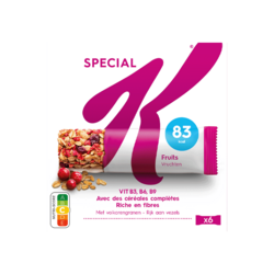 Barres Special K Fruits Rouges - 6x21,5g