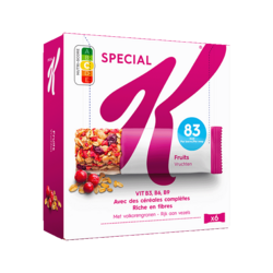 Barres Special K® Fruits rouges 6x21,5g