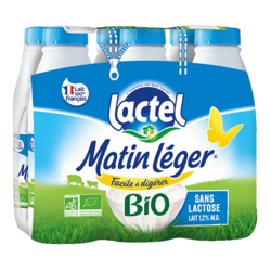 Matin Léger Bio Lactel 1,2% mg 6x50cl
