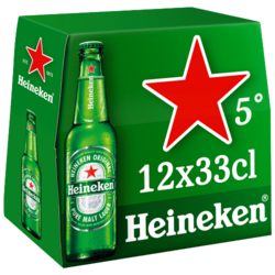 Heineken Bière blonde pack 12x33cl 5°