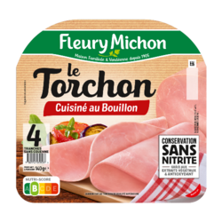 Le Torchon Cuisiné au Bouillon Conservation sans Nitrite 4TR