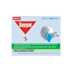 Baygon Elektrische Verdamper Langdurige werking - Muggen & tijgermuggen - 10 doseringen
