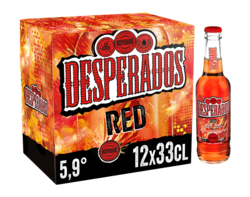 Desperados Red bière aromatisée tequila cachaça guarana 12x33cl 5.9°