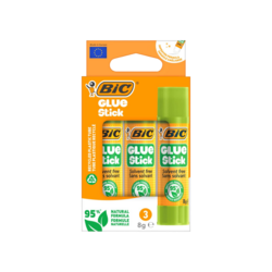 BIC® ECOlutions® Glue Sticks 8g - Pack of 3