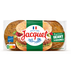 Géant Burger aux Graines x4