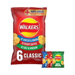 Walkers Variety Crisps 6X25g